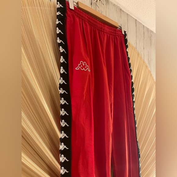 Kappa Y2K popper red small jogging bottoms joggers - Picture 3 of 9